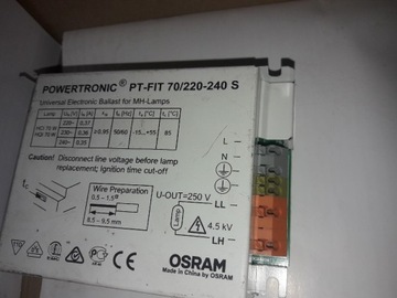 Statecznik OSRAM POWERTRONIC PT-FIT 70/220-240s