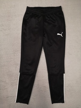 Czarne spodnie dresowe sportowe dresy Puma 36