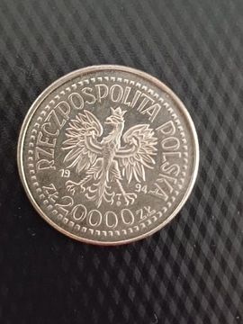 Moneta 20000zł Zygmunt I Stary