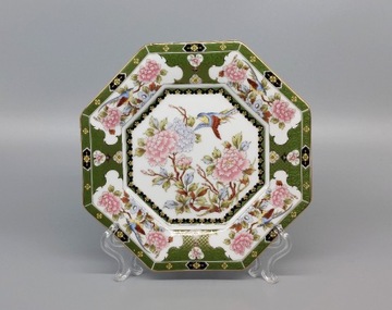 Dwa talerze orientalne porcelana Garden vintage 