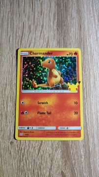 Karta pokemon Charmander holo McDonald 2021