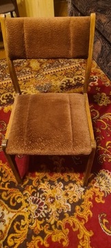 sprzedam krzesła styl vintage tapicerowane 