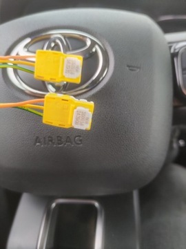 Kostki wtyczki airbag citroen 
