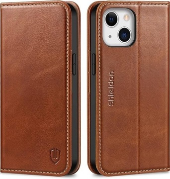 Etui SHIELDON do iPhone 13 5G skóra naturalna