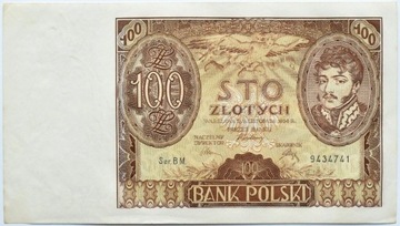 100 złotych 1934  Ser.BM  +X+