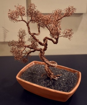 Drzewko bonsai miedziane