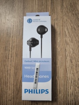 Słuchawki Philips 1000 series na kabelek NOWE