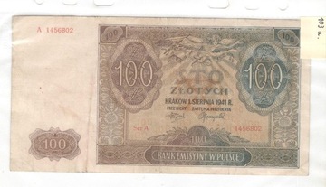 100 złotych 01.08.1941