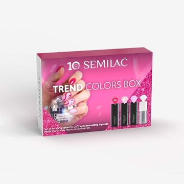 Zestaw Semilac Color Trend Box,NOWY,SEMILAC,lakier