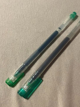 2 długopisy szkoła school zielone