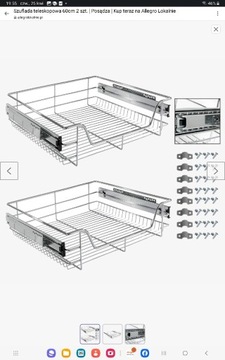 Szuflady teleskopowe do przechowywania 