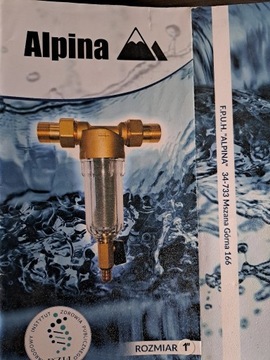 Filtr do wody samoczyszczący Alpina 1"