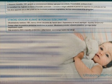 Nawilżacz powietrza ultradźwiękowy dla niemowląt 