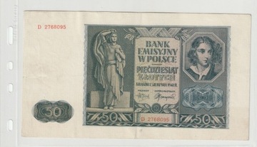 50 zł 1941 r. seria D