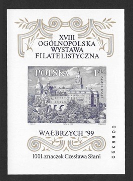 3638 Blok166 A OPW Filatelistyczna Wałbrzych 1999