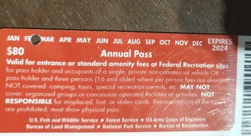 Karta Annual Pass Parki Narodowe USA