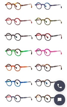 Okulary j. Theo eyewear vintage kolorowe tytanowe 