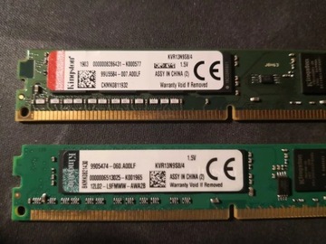 Pamięć RAM kingston 2x4GB DDR3 niskoprofilowa