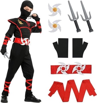 Kostium ninja na Halloween dla dzieci roz. L
