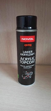 Lakier spray Acrylowy Novol czarny polysk