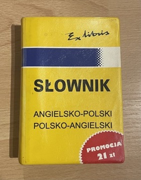 Słownik angielsko-polski pl-ang ExLibris J.Kałuża