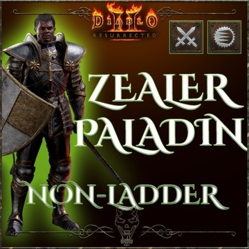 Diablo 2 Resurrected Zestaw Paladyn Zealer  D2R