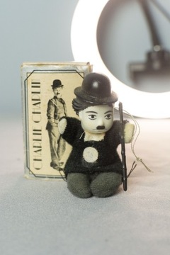 Charlie Chaplin Vintage 1980r bubbles ozdoba na ch