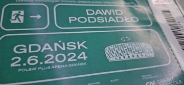 Dawid Podsiadło biletu Gdańsk 