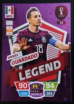 Karty piłkarskie Qatar 2022 nr 24 LEGEND GUARDADO