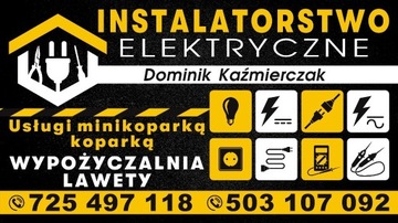 Elektryk *Instalatorstwo Elekryczne *Mni Koparka 