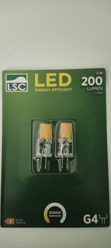 Żarówki G4  LED 12v AC LSC 2 szt biały ciepły 