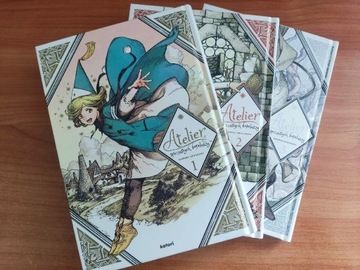 Manga Atelier Spiczastych Kapeluszy tom 1-3 twarda oprawa + dodatki 