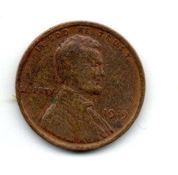 USA ONE CENT 1919 LINCOLN