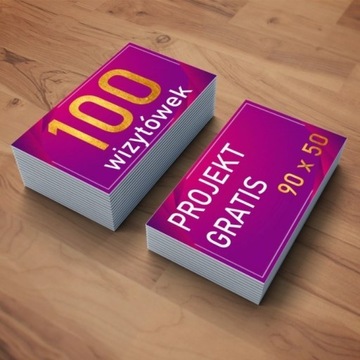 Wizytówka firmowa| DRUK 100 sztuk | Projekt gratis