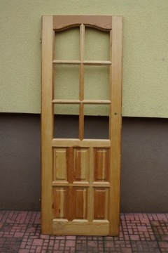 drzwi drewniane świerk 