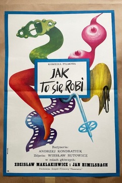 PLAKAT "Jak to się robi" T. Rumiński 74" oryginał 