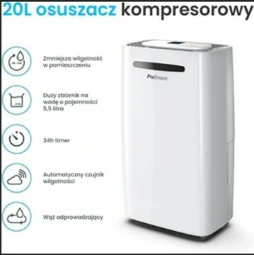 Osuszacz powietrza Pro Breeze PB- 08- eu 365w 20 l/24h