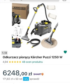 Odkurzacz piorący Kärcher 10/2 Adv 1250W