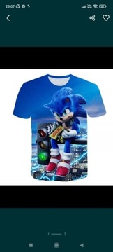 Koszulka t-shirt Sonic r. 110