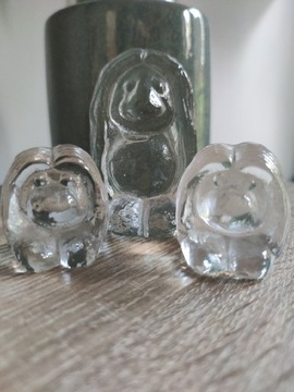 Figurki szklane przywiezione ze   Szwecji 