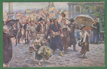 Kiliński z jeńcami - ok.1910r. - W.Kossak