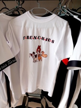 Koszulka t-shirt buldog buldożek frenchies pies damska męska oversize pies 