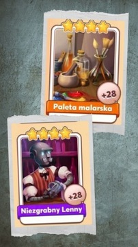 Niezgrabny Lenny i paleta malarska Coin Master