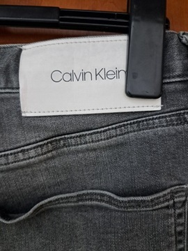 spodnie jeans Calvin Klein, 34/32 szare, st.j.nowe