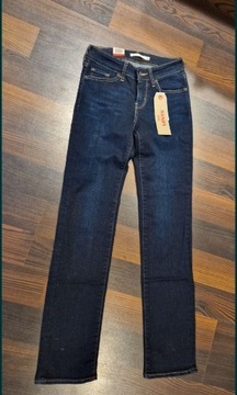 Spodnie Levi's 714 straight women's jeans mid rise