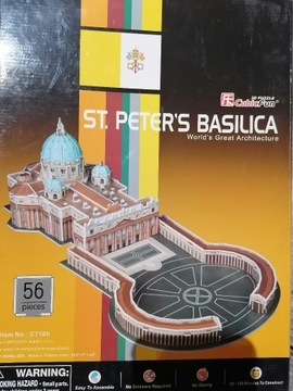 Puzzle 3D St. Peters Basilica 56 elementów