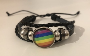 Bransoletka LGBT LGBTQ tęczowa