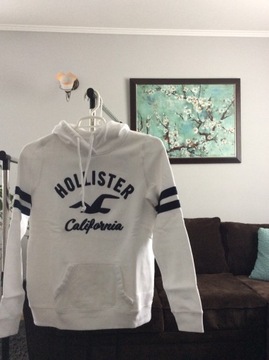 Bluza Hollister Biała M/L