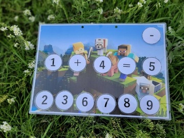 Gra edukacyjna na rzepy "Matematyka Minecraft"