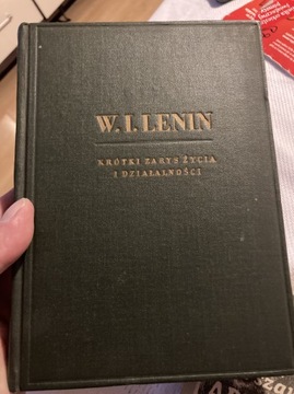 W.I.Lenin 1949 rok książka